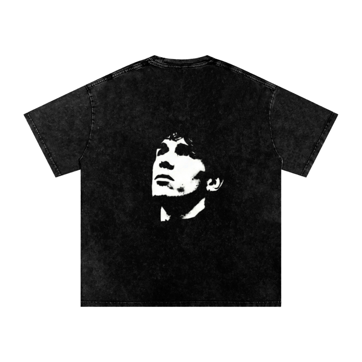 Snow Washed Oversized Cotton T-Shirt