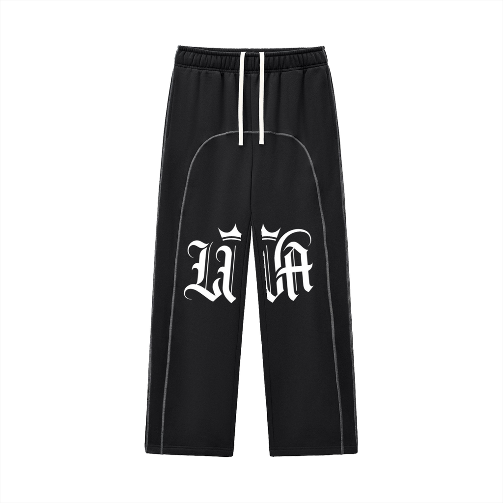 Contrast-Stitched Fleece Sweatpants
