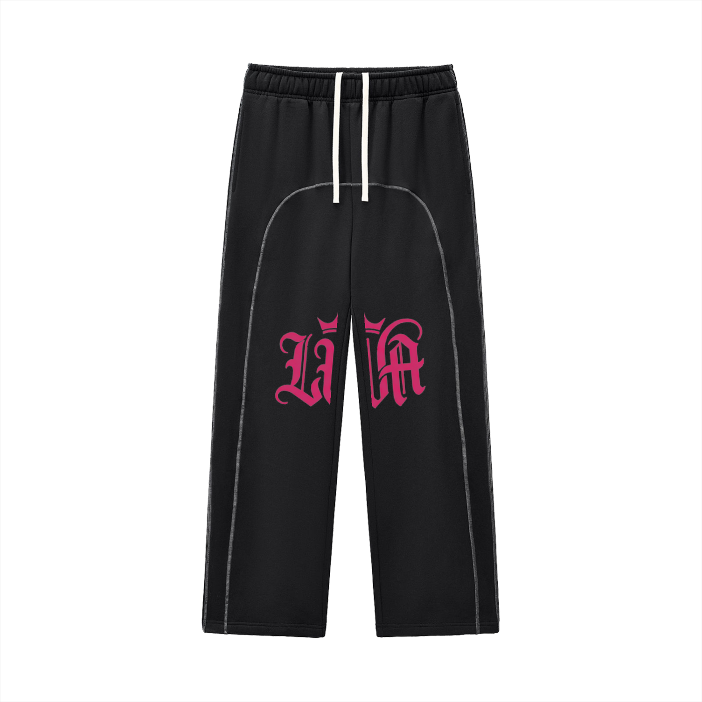 Contrast-Stitched Fleece Sweatpants