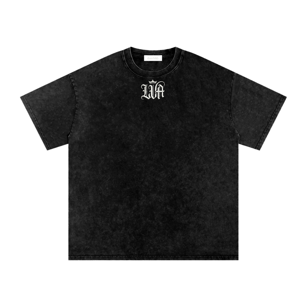 Snow Washed Oversized Cotton T-Shirt